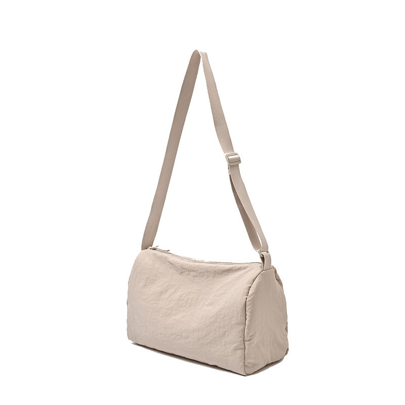 Nylon Fitness Female Solid Color Draping Crossbody Bags