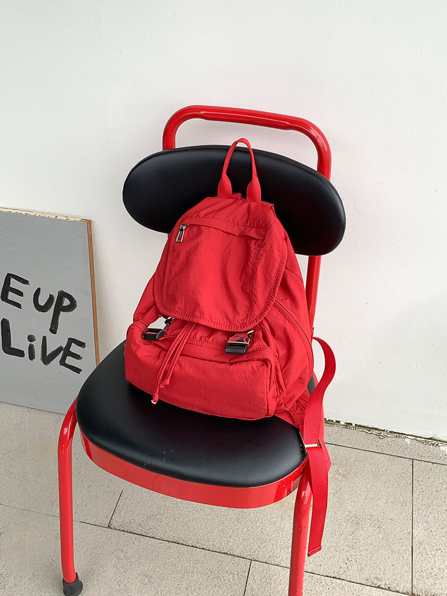 Flip Nylon Simple Female Advanced Commuter Backpacks