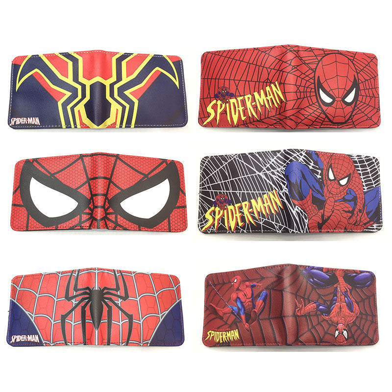 Men's Heros Short Black Spider Green Less Ladies Wallets
