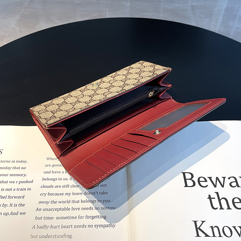 Women's Source Long Large Capacity Two-fold Simple Fashion Ladies Wallet