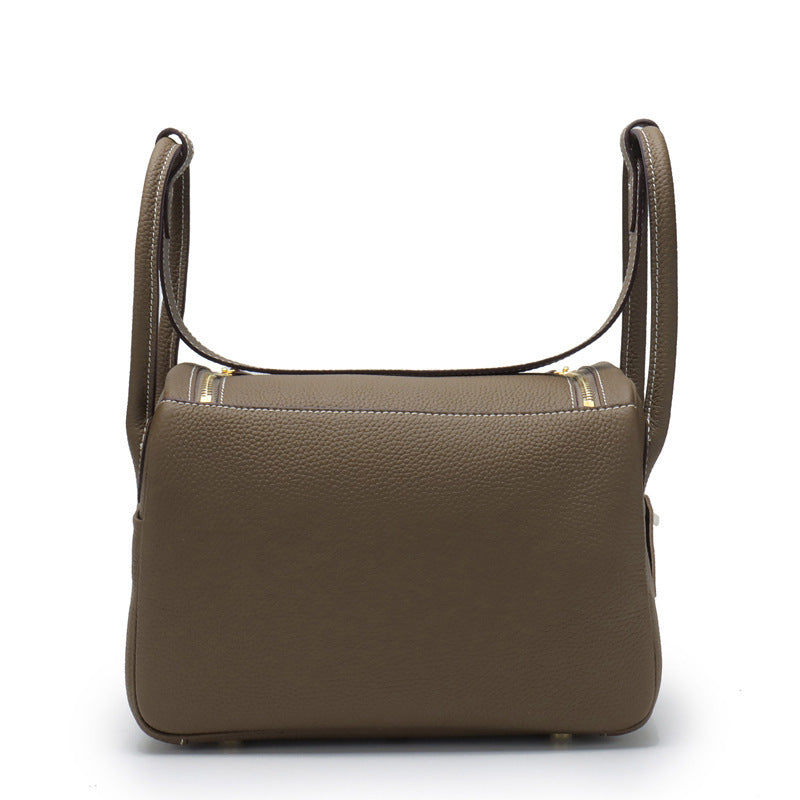 Layer Cowhide Lychee Pattern Lindy Doctor Genuine Shoulder Bags