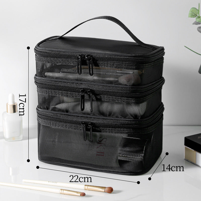 Mesh Large Capacity Wash Storage Tool Box Makeup Bag