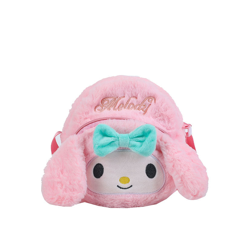 Cartoon Mini Soft Cute Heart Plush Crossbody Bags