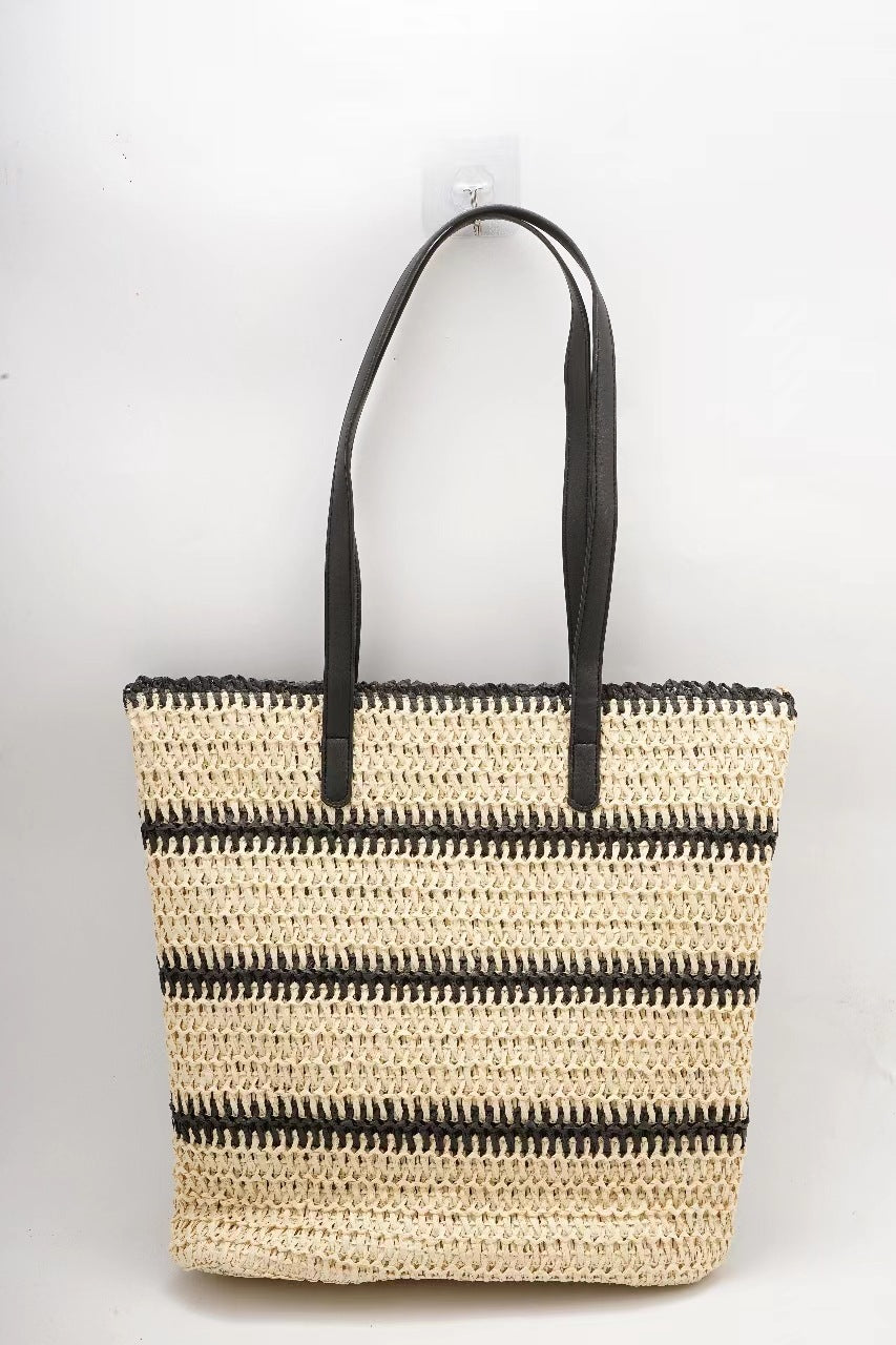Summer Vacation Style Woven Large Capacity Handbags