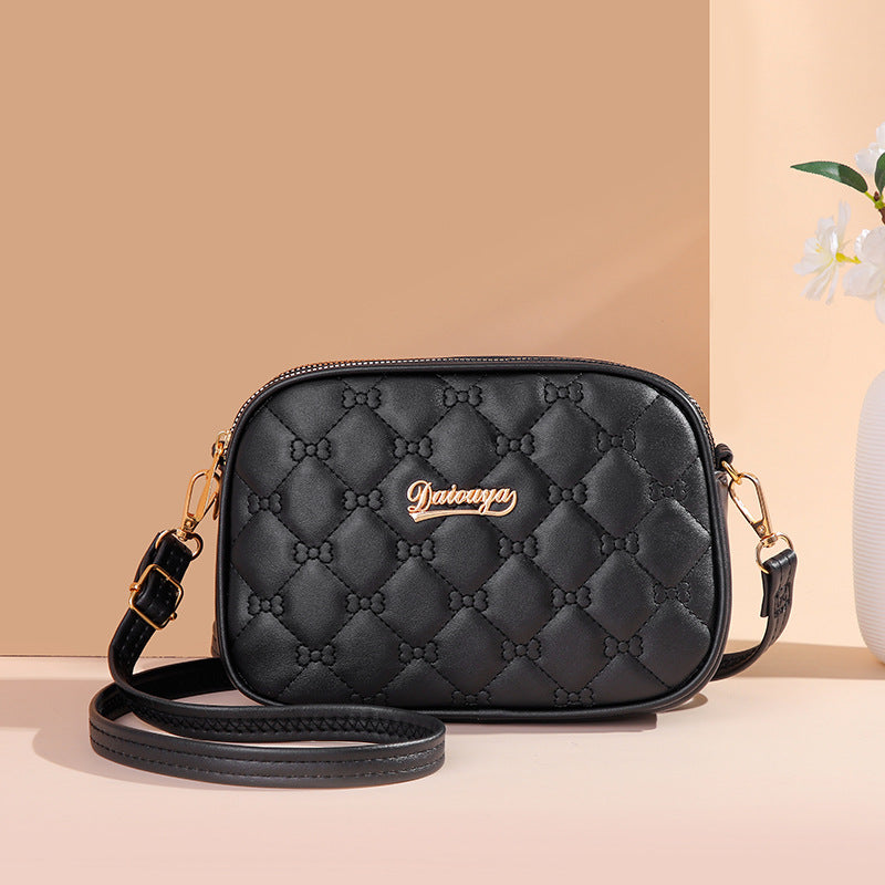 Versatile Women's Fashion Diamond Pocket Mobile Crossbody Bags