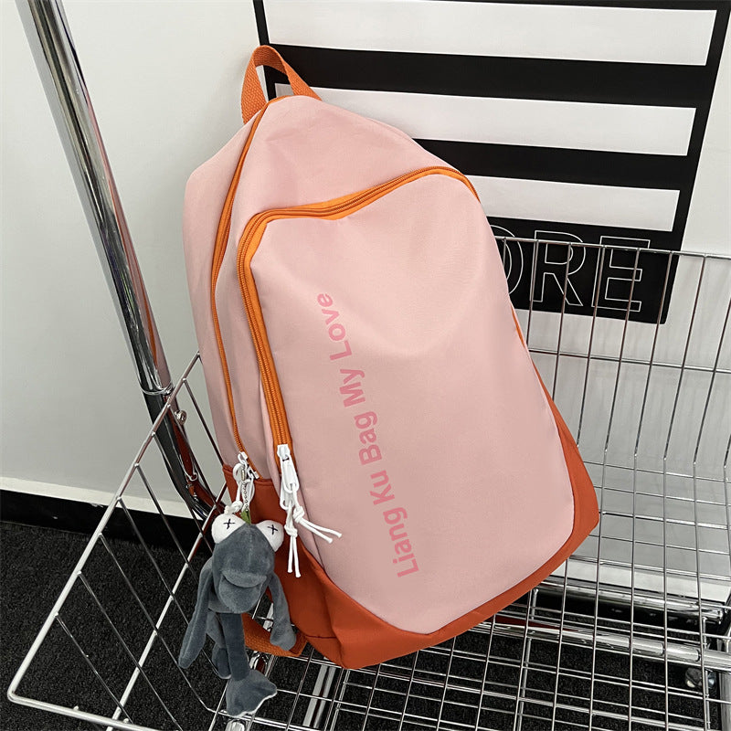 College Letter Large Capacity Fashion Trendy Backpacks
