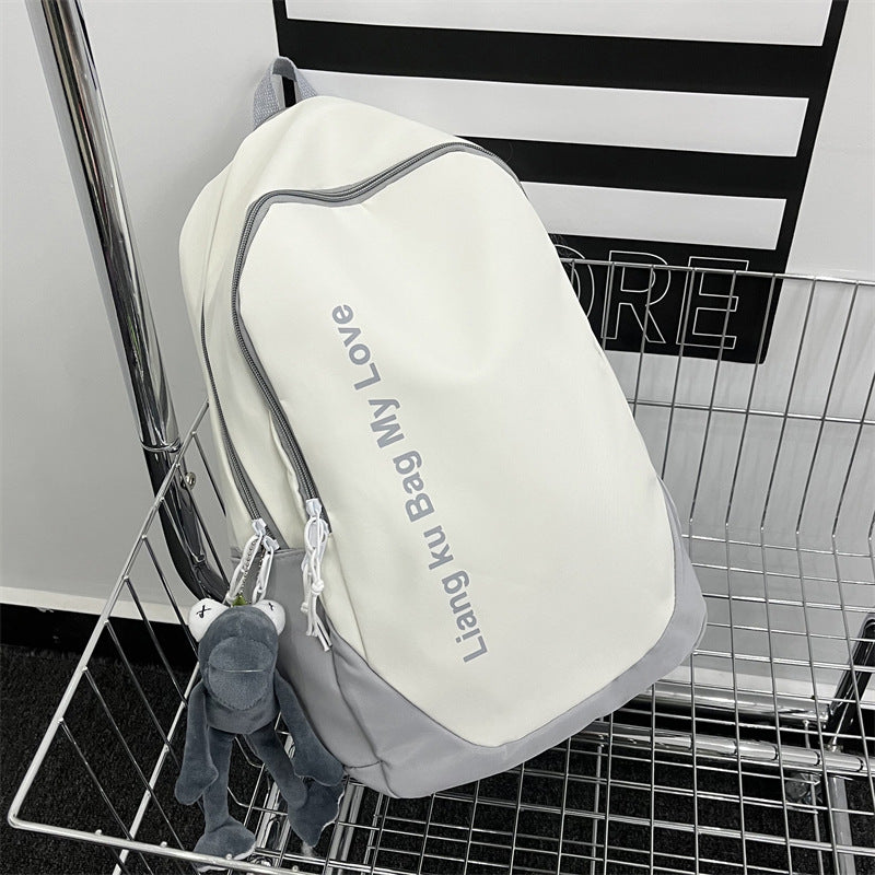 College Letter Large Capacity Fashion Trendy Backpacks
