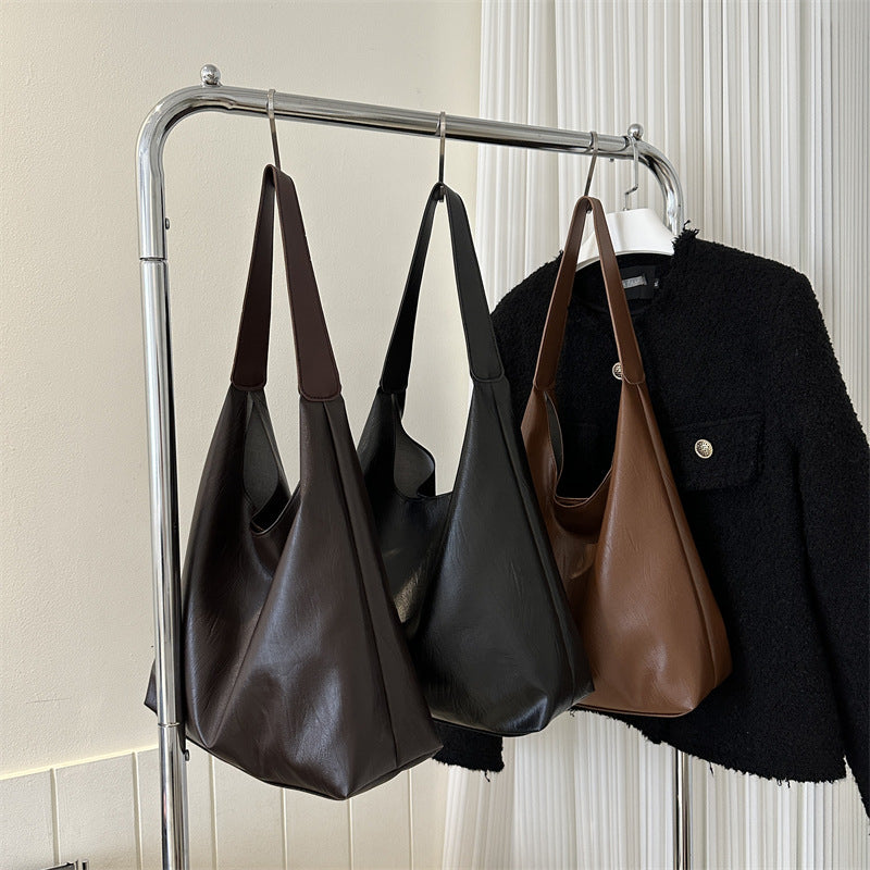 Women's Large Capacity Winter Korean Texture Trendy Shoulder Bags