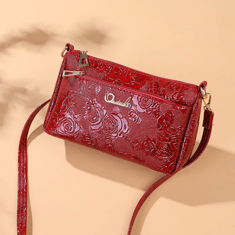 Women's Female Stall Running Rivers Lakes Rose Crossbody Bags