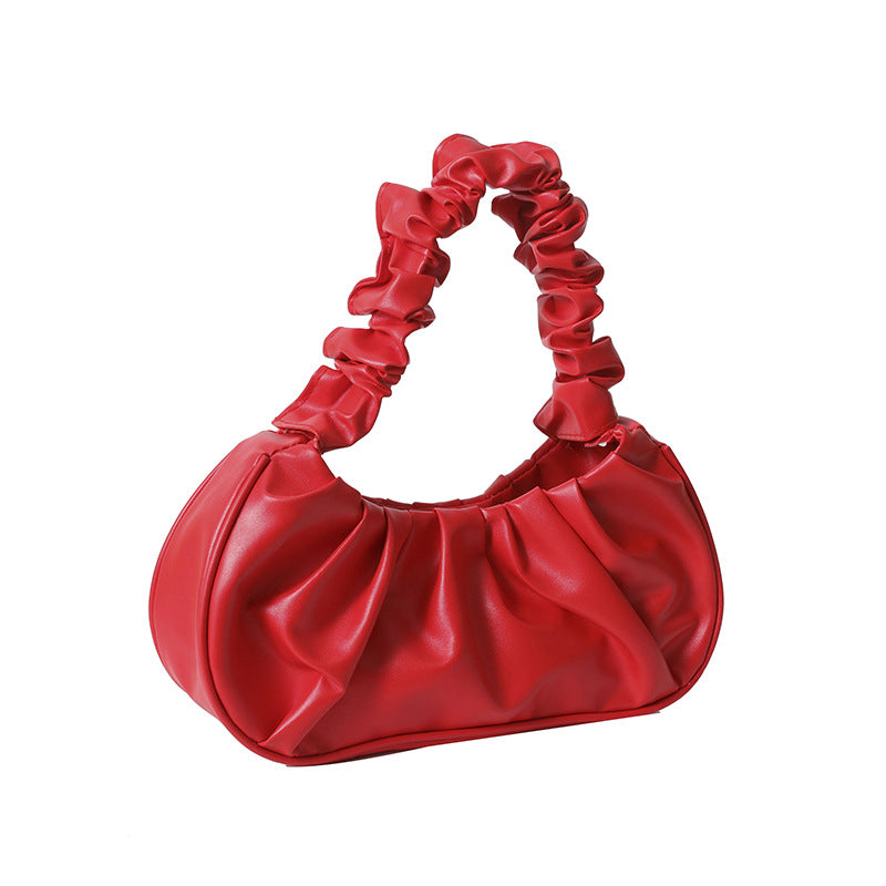 Women's Unique Underarm Candy Color Cloud Shoulder Bags