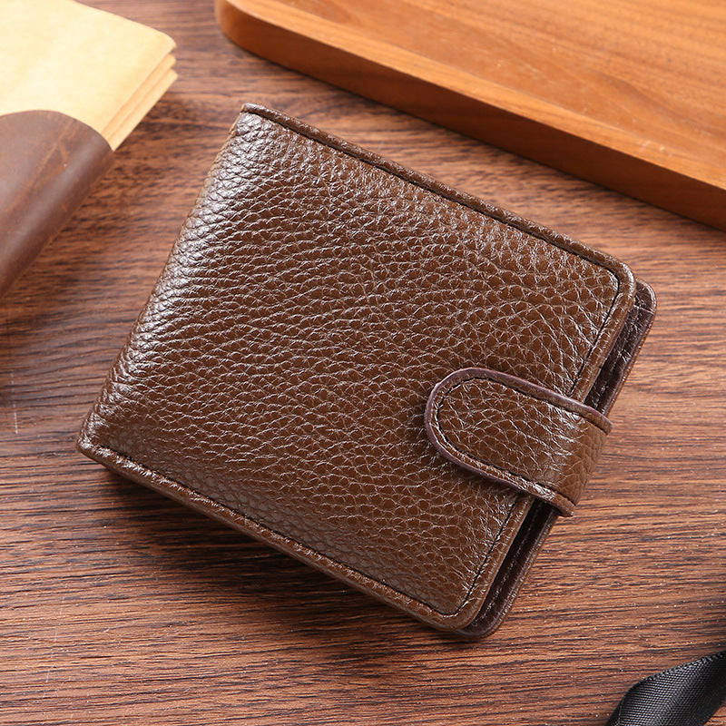 Fashion Men's Leather Short Credit One Men's Wallets