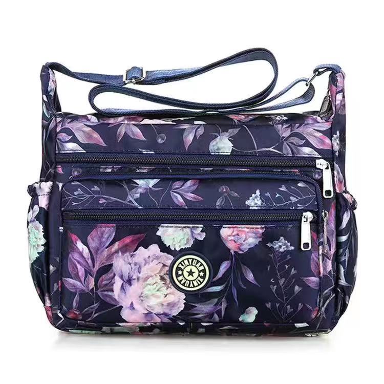 Women's Oxford Stall Large Capacity Leisure Flower Crossbody Bags