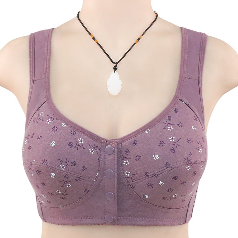 Comfortable Underwear Female Mother Front Buckle Everyday Bras