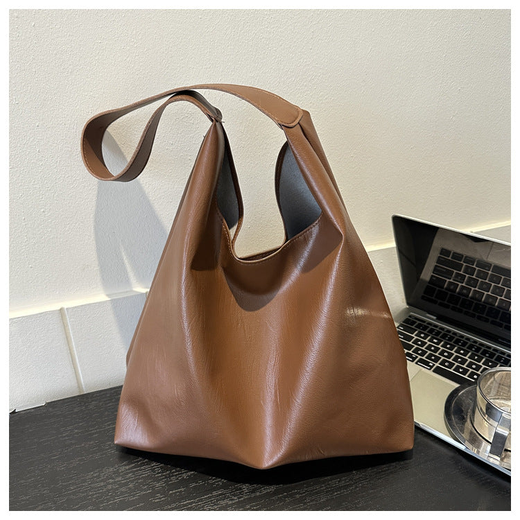 Women's Large Capacity Winter Korean Texture Trendy Shoulder Bags