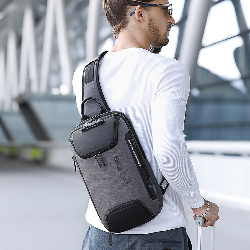 Pretty Men's Trendy Fashion Large Capacity Men's Shoulder Bags