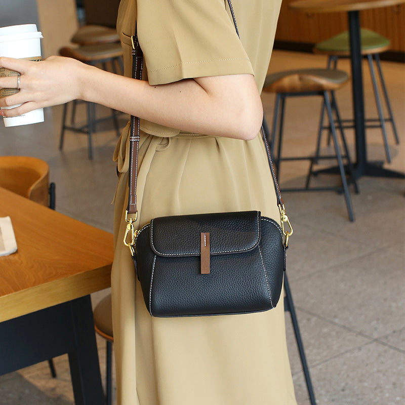 Women's Leather Classic Fashionable Shell Lightweight Mini Crossbody Bags