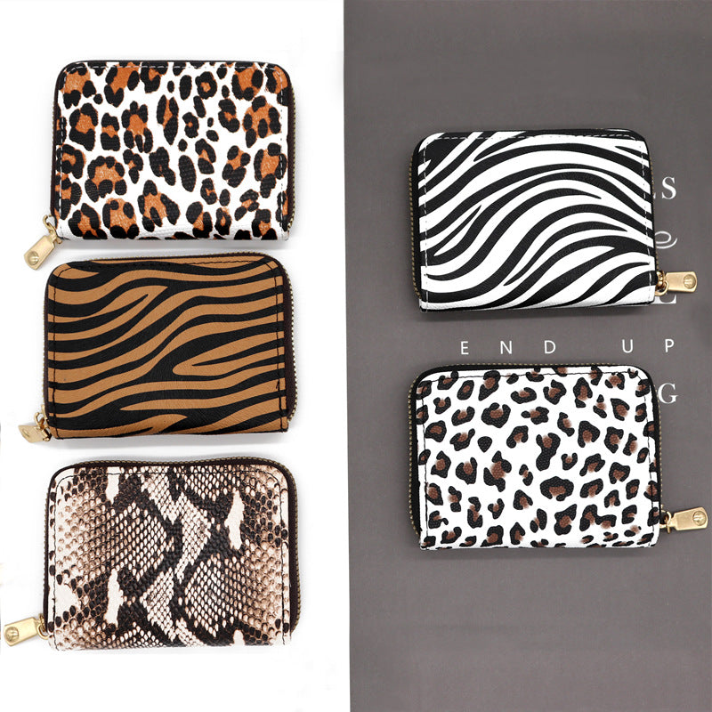 Animal Pattern Series Expanding Exquisite Short Large Card Holder