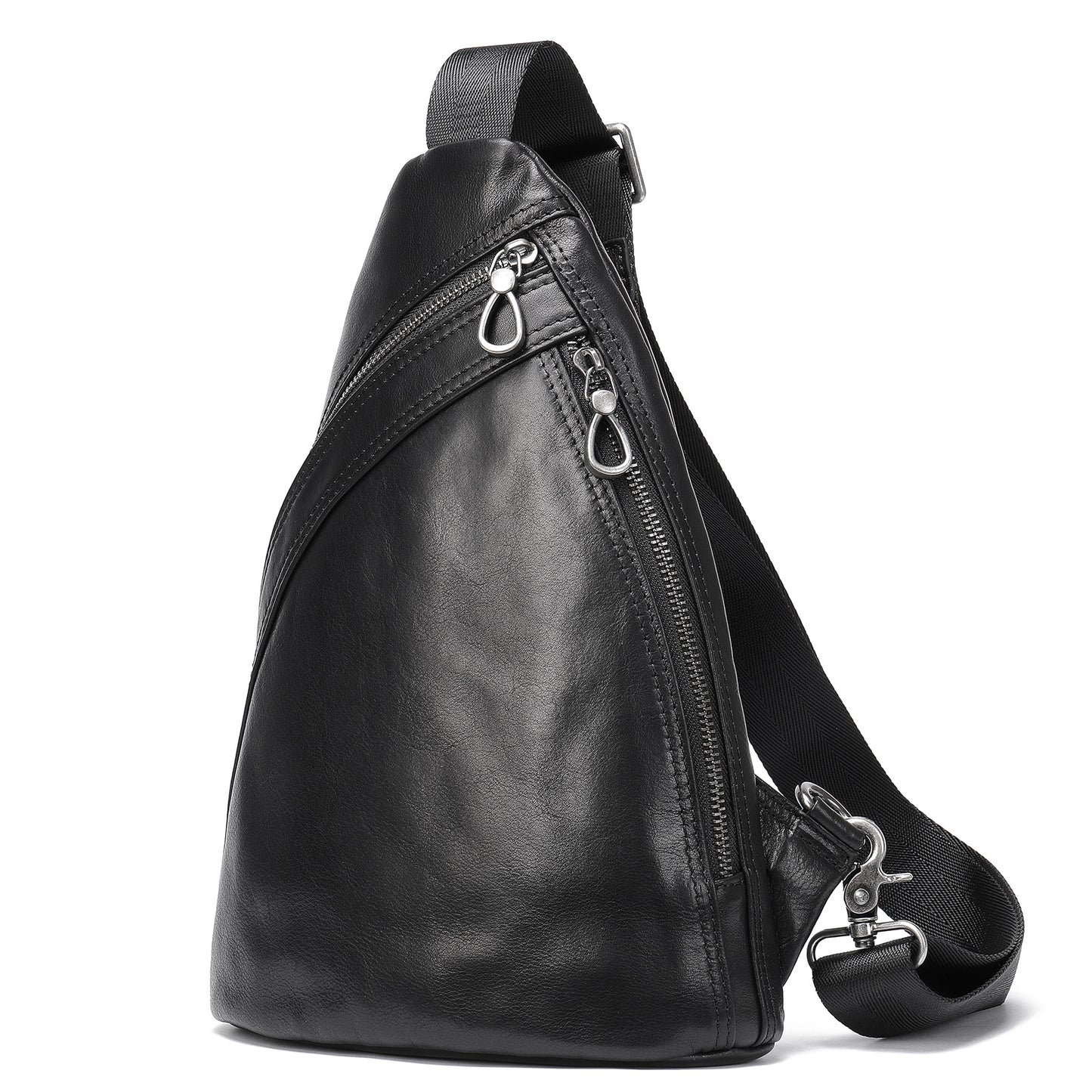 Men's Fashion Leather First Layer Cowhide Business Bags