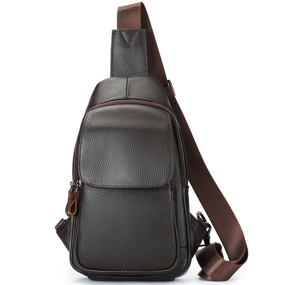 Men's Fashion Leather First Layer Cowhide Business Bags
