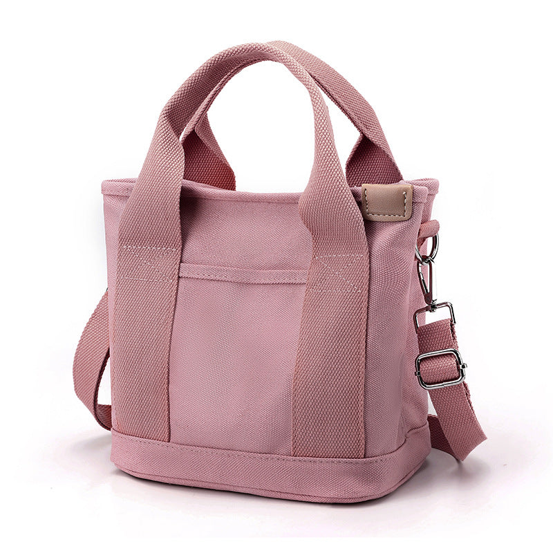 Zipper Niche Lady Portable Thickened Canvas Handbags