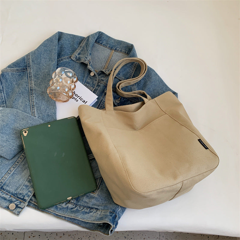 Women's Canvas Niche Design Large Capacity Commuter Shoulder Bags