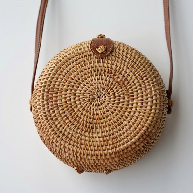 Rattan Autumn Weave Woven Retro Straw Handbags