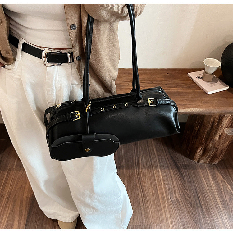 Women's Korean Style Fashion Retro Baguette Popular Shoulder Bags