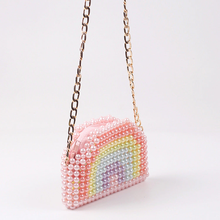 Earphone Chain Beaded Handmade Stylish Textured Crossbody Bags