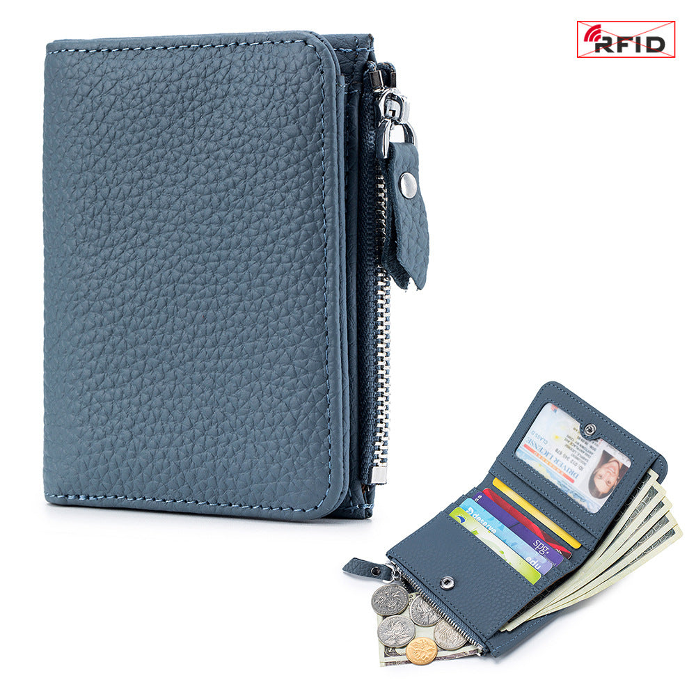 Women's Fashionable Short Large Capacity Zipper Pocket Ladies Wallets