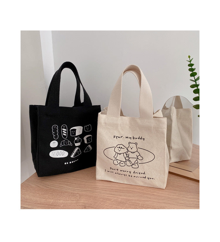 Style Thermal Large Capacity Lunch Box Handbags
