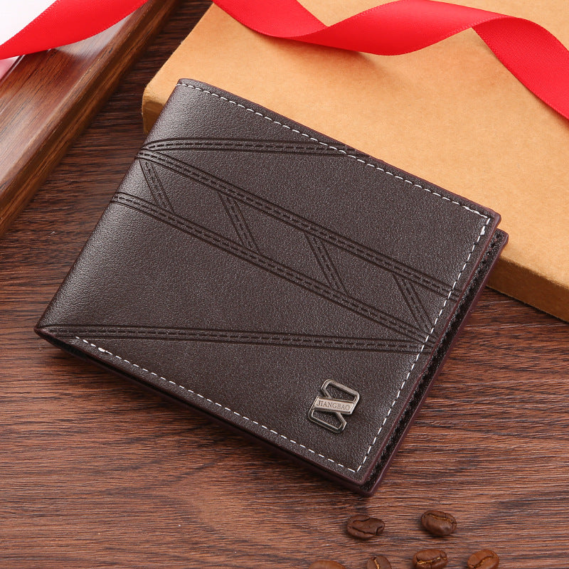 Men's Short Male Youth Simple Fashion Plain Men's Wallets