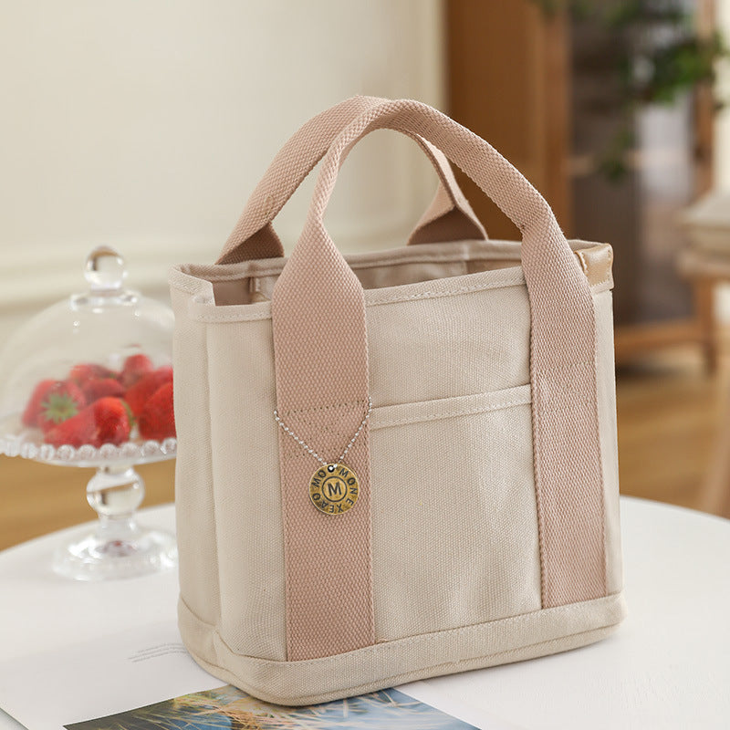 Canvas Lunch Box Hand Mother Female Bags