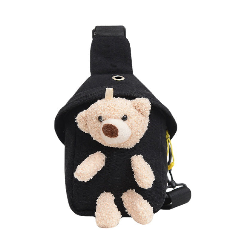 Children's Winter Cute Bear Korean Style Boys Mini Shoulder Bags