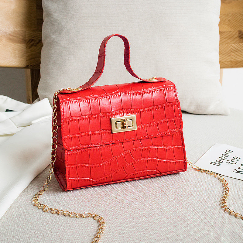 Women's Classic Crocodile Pattern Chain Fashion Crossbody Bags