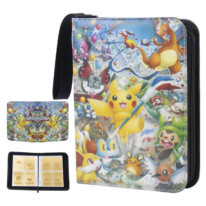 Magic Binder Grid Game Cartoon Favorites Card Holder