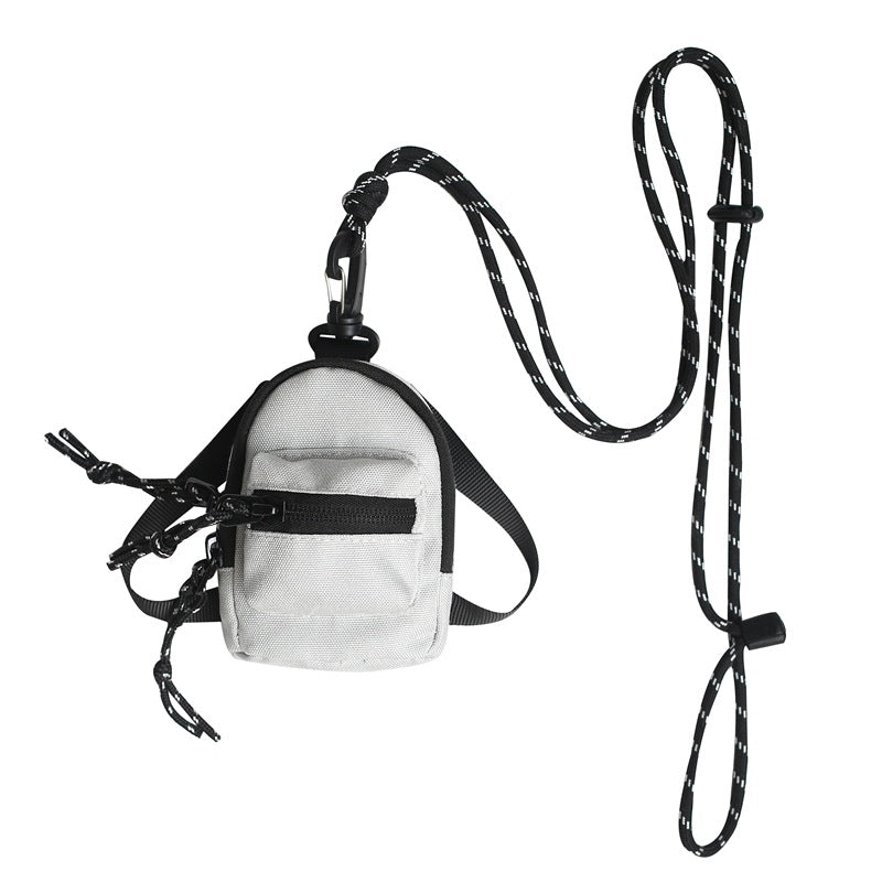 Men's Mini Earphone Bum Hip Hop Crossbody Bags