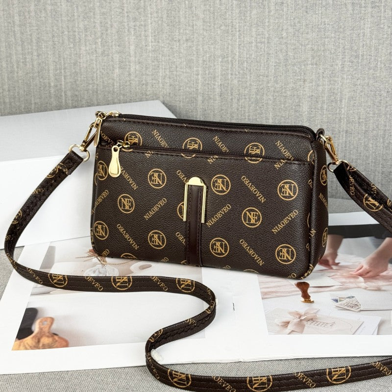 Women's Mom Authentic Leather Tactile Feel Crossbody Bags