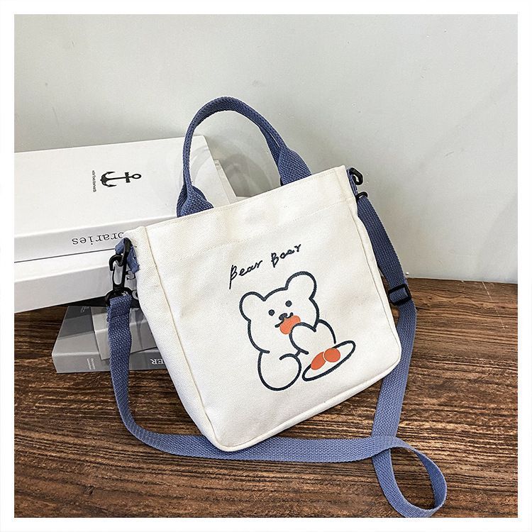 Cute Fashion Canvas Female Soft Large Crossbody Bags