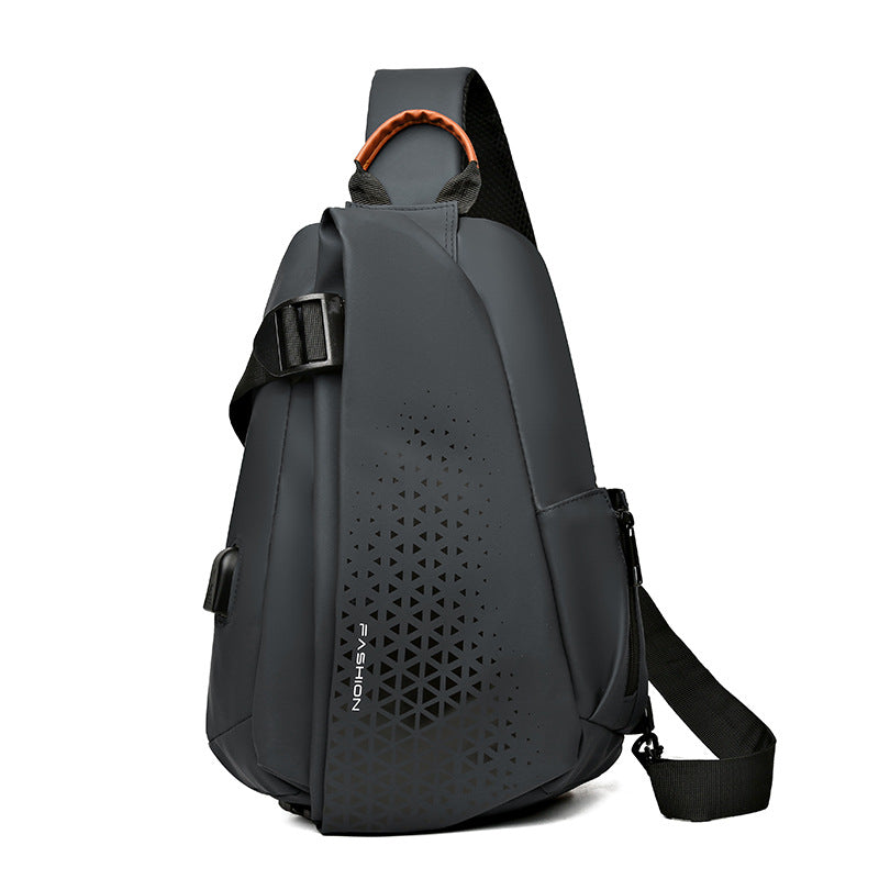 Men's Charming Comfortable Fashion Motorcycle Multifunctional Men's Chest Bags