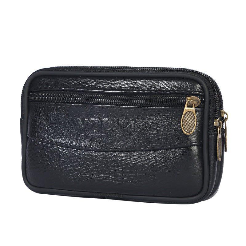 Men's Stylish Change Cowhide Waterproof Cell Bags