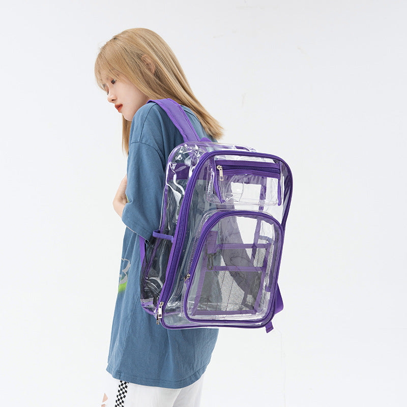 Comfortable Attractive Beautiful Large Capacity Transparent Backpacks