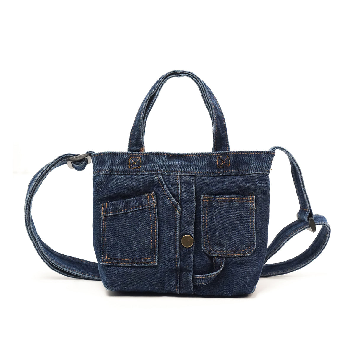 Durable Glamorous Vintage Denim Neutral Literary Shoulder Bags