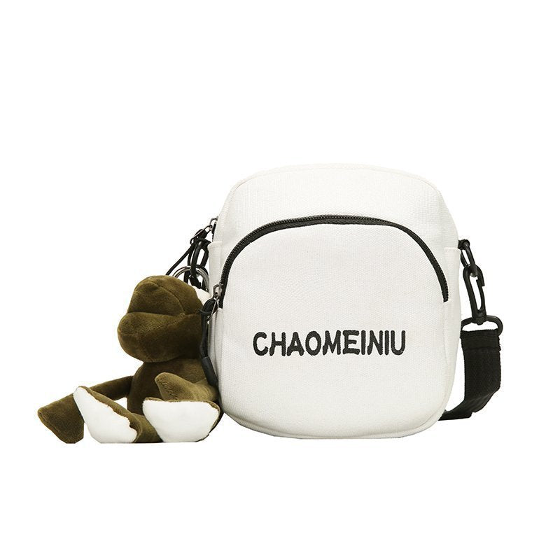 Spring Letters Canvas Fresh Sweet Fashion Crossbody Bags