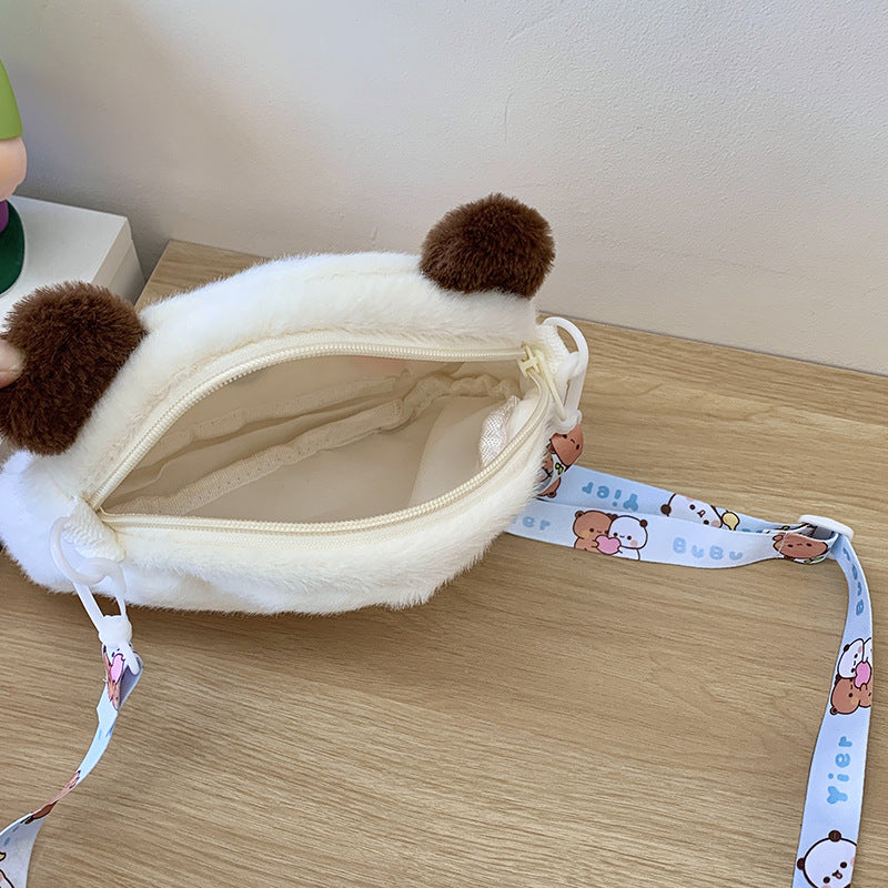 Women's Little Bear Soft Adorable Doll Mini Shoulder Bags