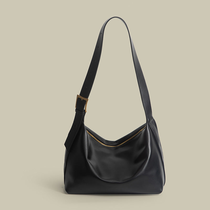 Women's Capacity Totes High-grade Pure Color Wide Crossbody Bags