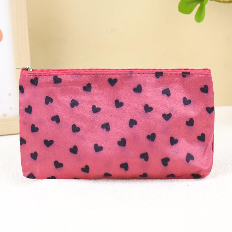 Beautiful Horizontal Storage Letter Jacquard Hand Cosmetic Bags