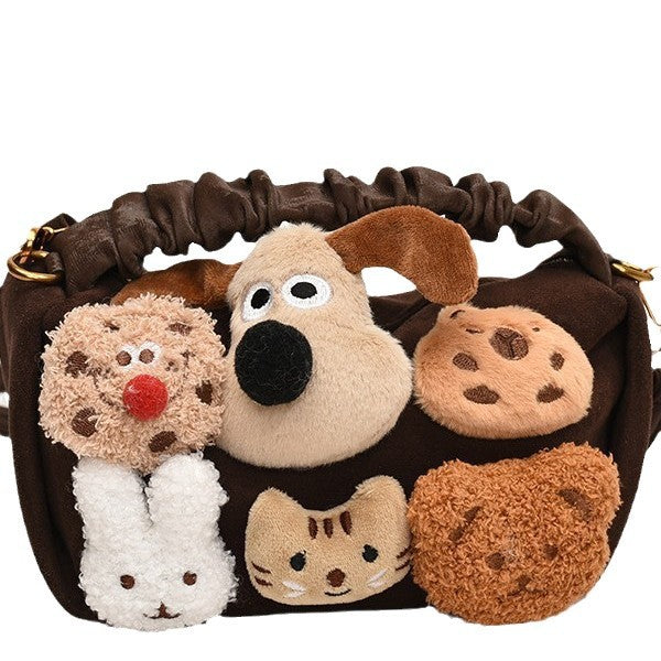 Women's Cute Fashion Doll Commuter Trendy Shoulder Bags