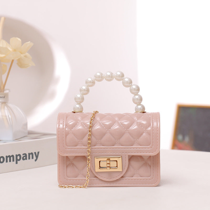 Color Pearl Clutch Mini Silicone Gel Shoulder Bags