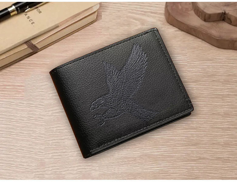 Men's Slots Fashion Leisure Male Youth Two Fold Horizontal Men's Wallets