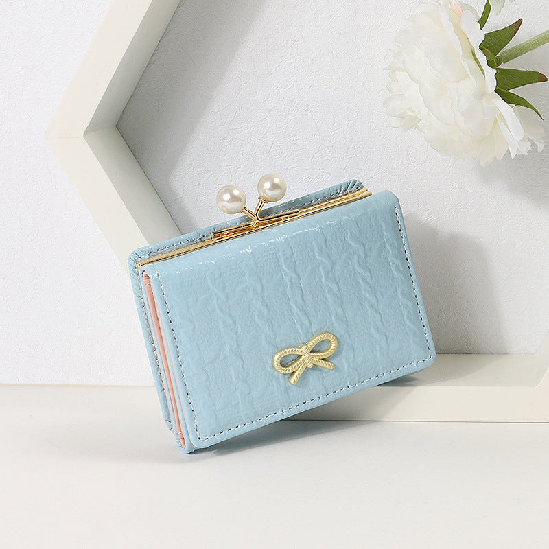 Korean Style Off Short Female Folding Cartoon Ladies Wallets